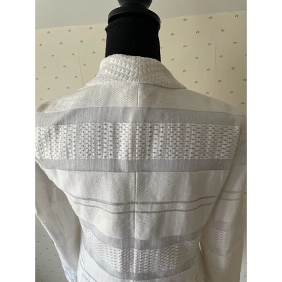 A|X ARMANI EXCHANGE White Cotton Blazer Size 6 - Picture 10 of 10
